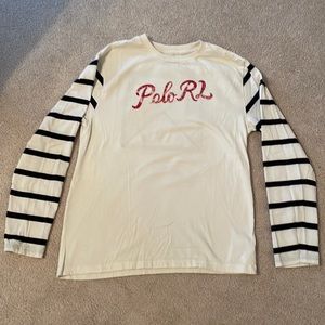 Used Polo by Ralph Lauren Long Sleeve Rugby tee shirt Boys L (14-16)